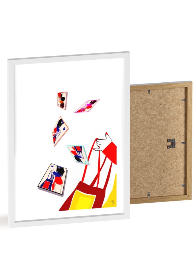 Memory Cards Poster, Framed