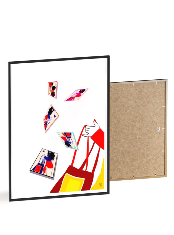 Memory Cards Poster, Framed