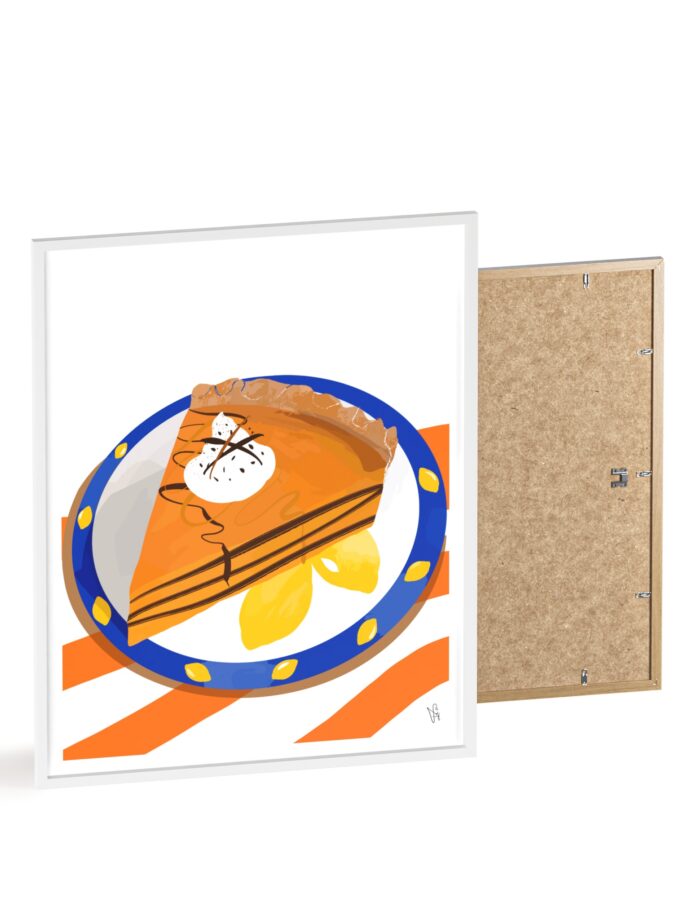 Pumpkin Pie Poster, Framed