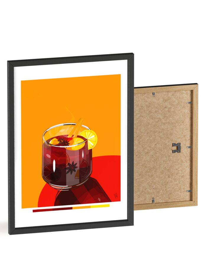 Mulled Wine Poster, Framed