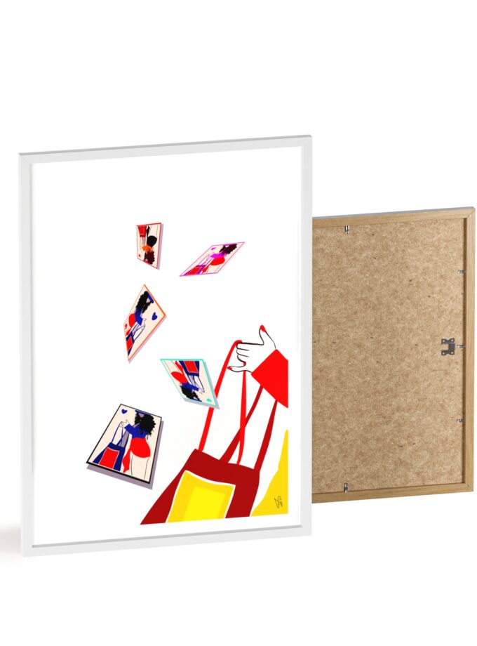 Memory Cards Poster, Framed