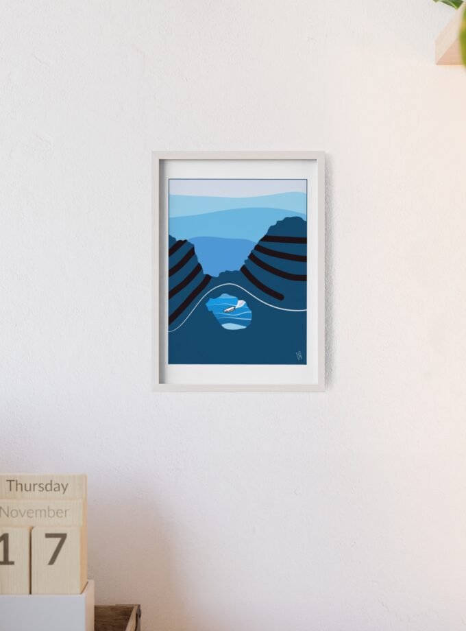 Sky Is Bright Poster, Framed