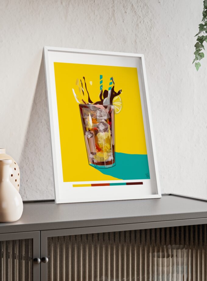 Splash Poster, Framed