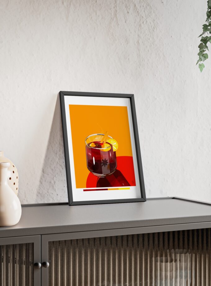 Mulled Wine Poster, Framed