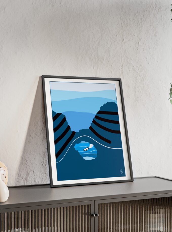 Sky Is Bright Poster, Framed