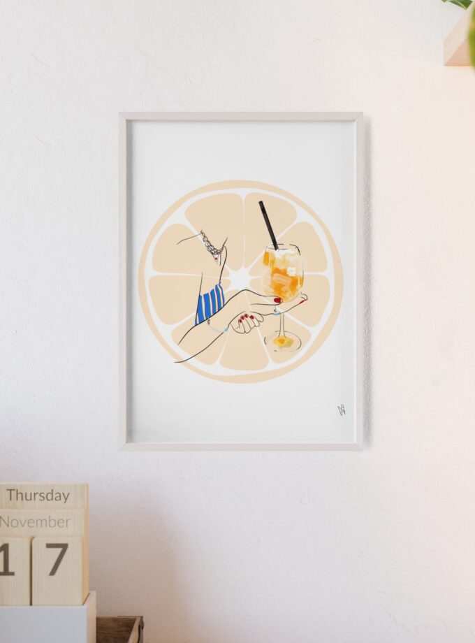 Mimosa in Dubrovnik Poster, Framed