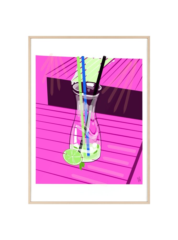 Mojito In Starigrad Poster, Framed