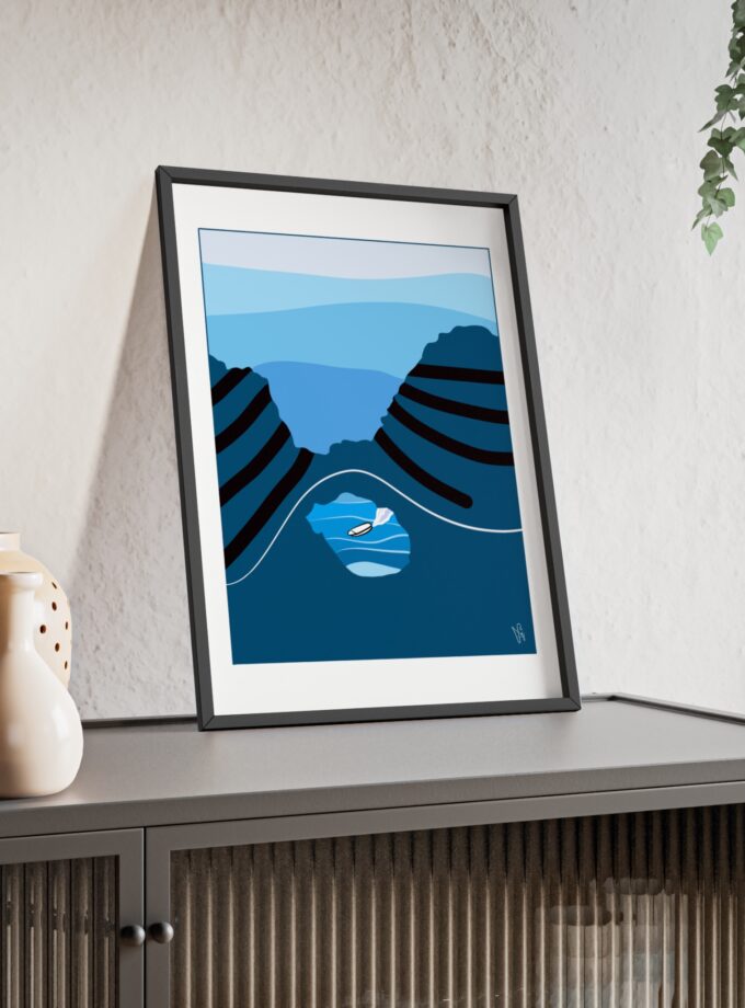 Sky Is Bright Poster, Framed