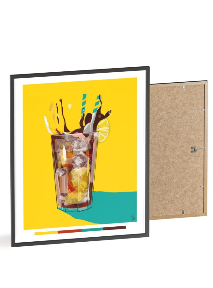 Splash Poster, Framed