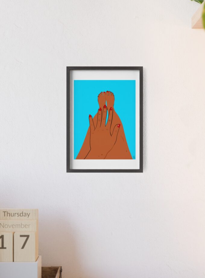 Sky Polish Poster, Framed