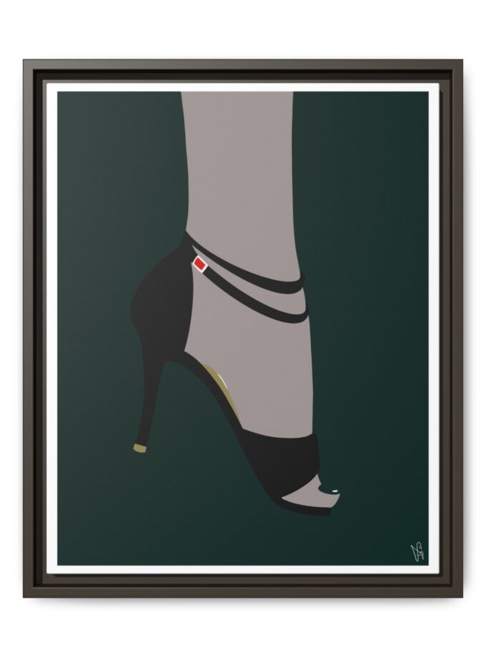 Emerald Canvas, Framed