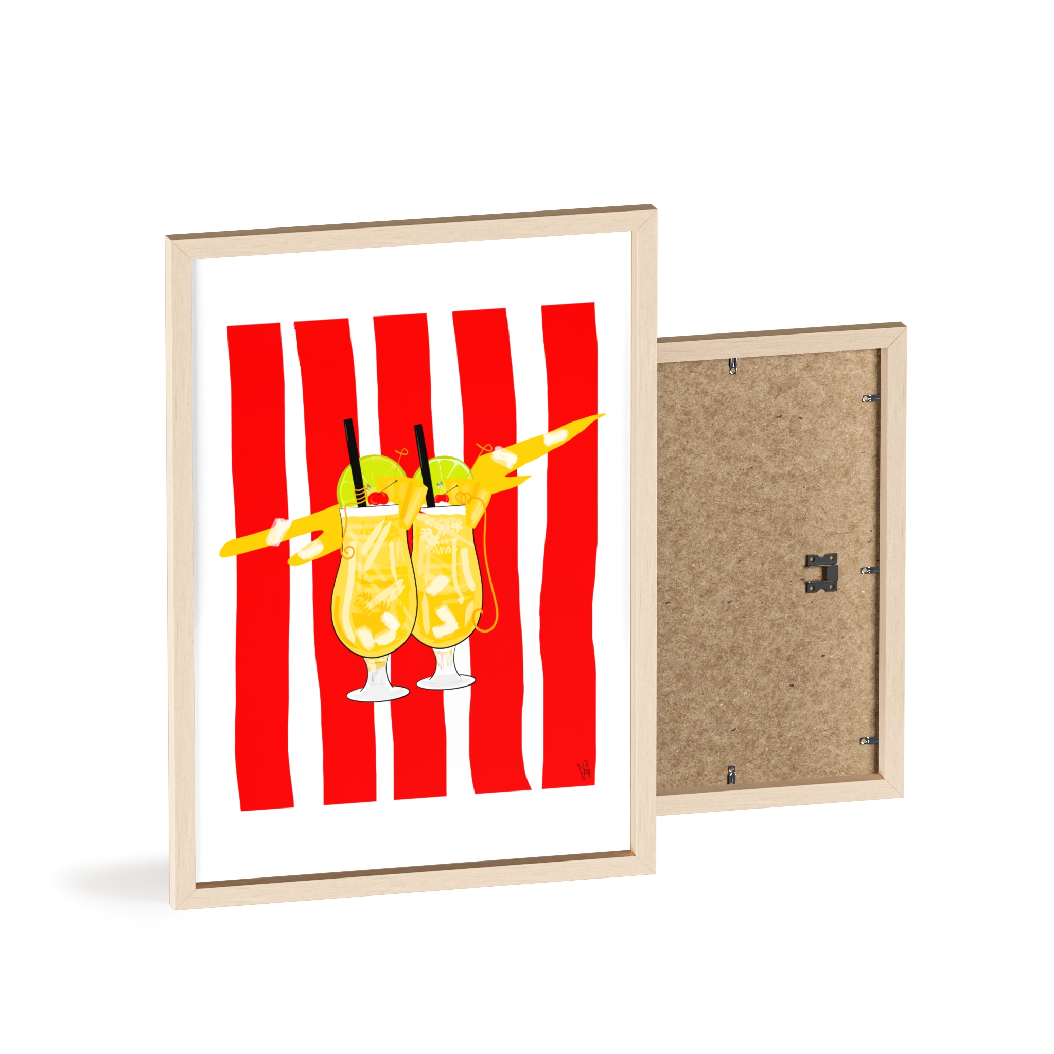 Pina Colada Poster, Framed - Image 86