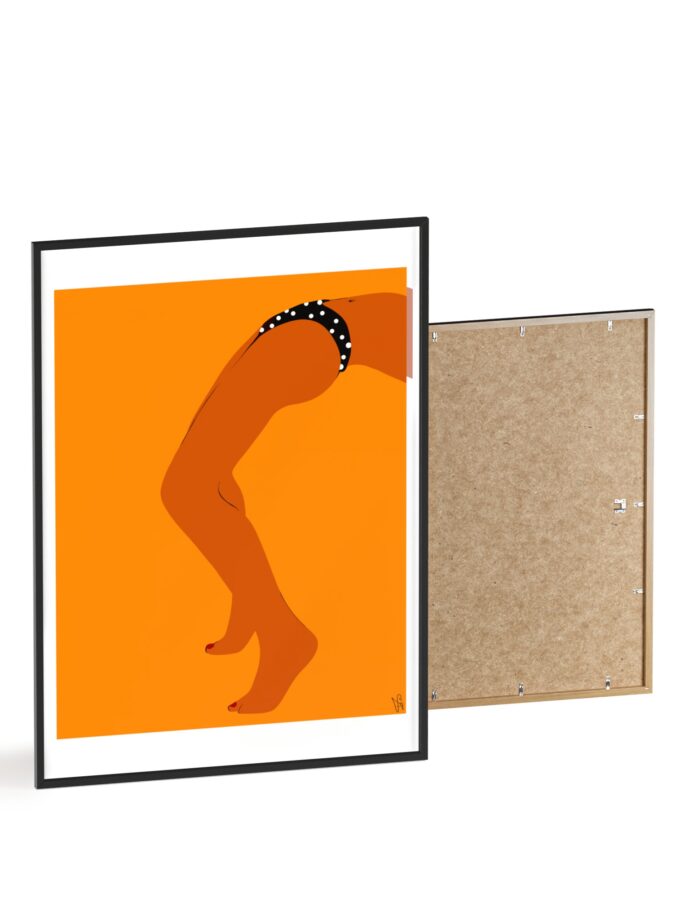 Sun Bath Poster, Framed