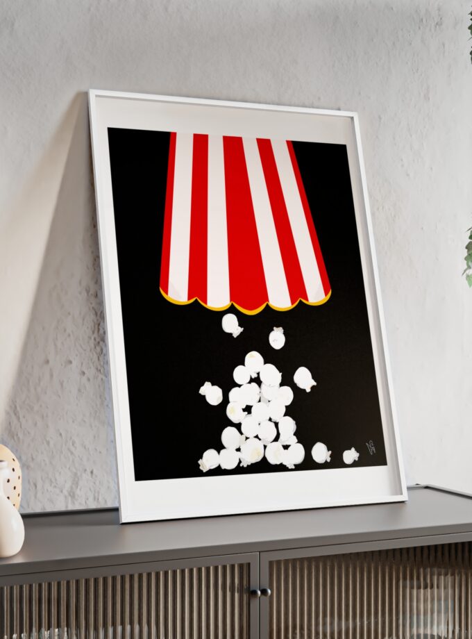 Let's Stay In Poster, Framed