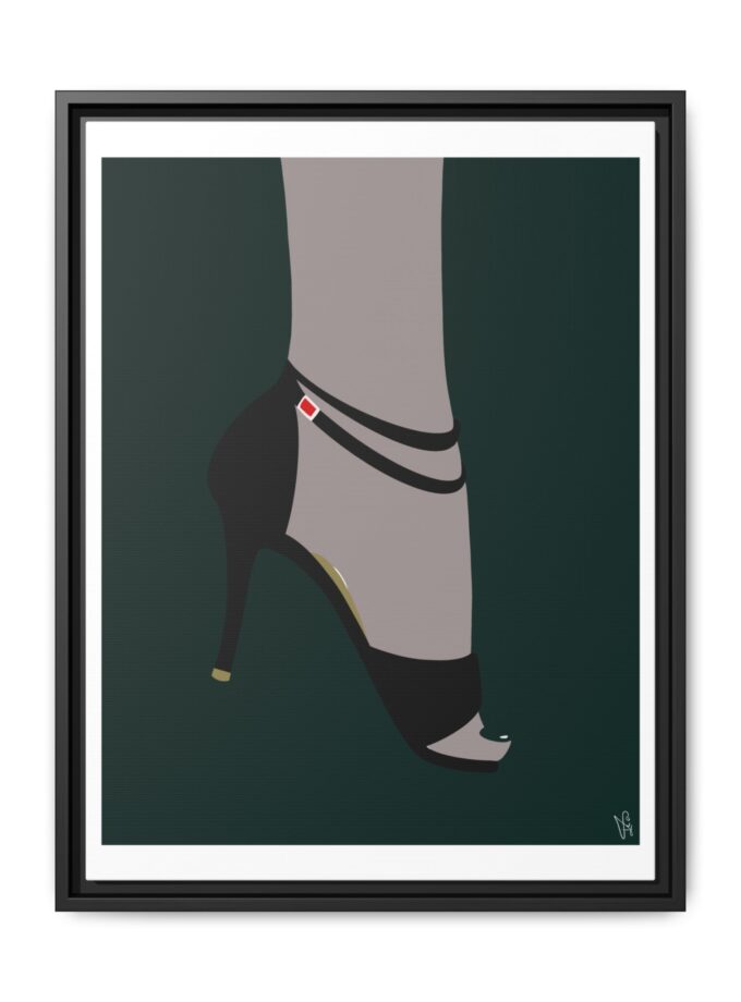 Emerald Canvas, Framed