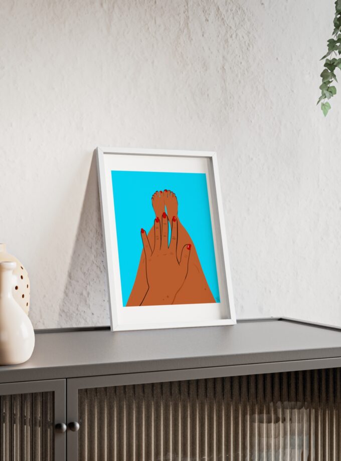 Sky Polish Poster, Framed