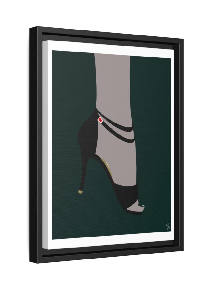 Emerald Canvas, Framed