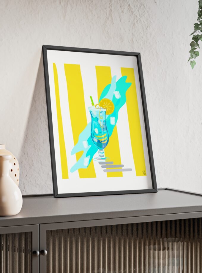 Blue Lagoon Poster, Framed