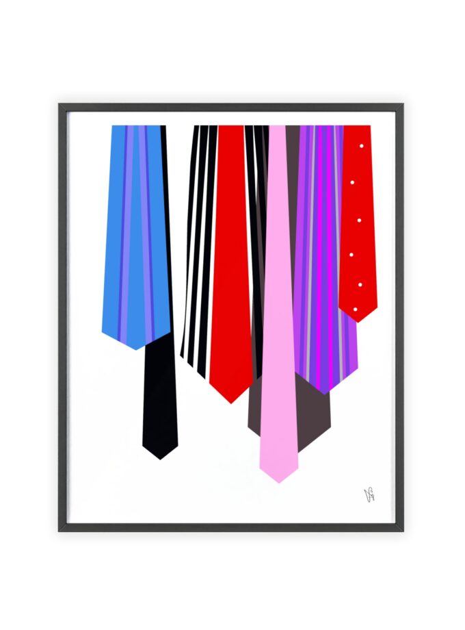 Ties Poster, Framed