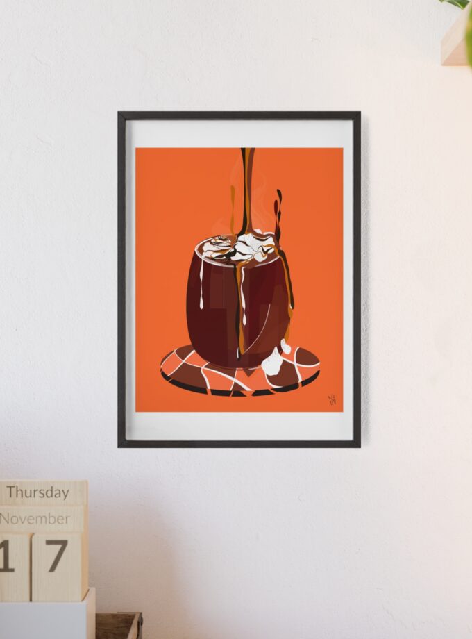 Hot Chocolate Poster, Framed