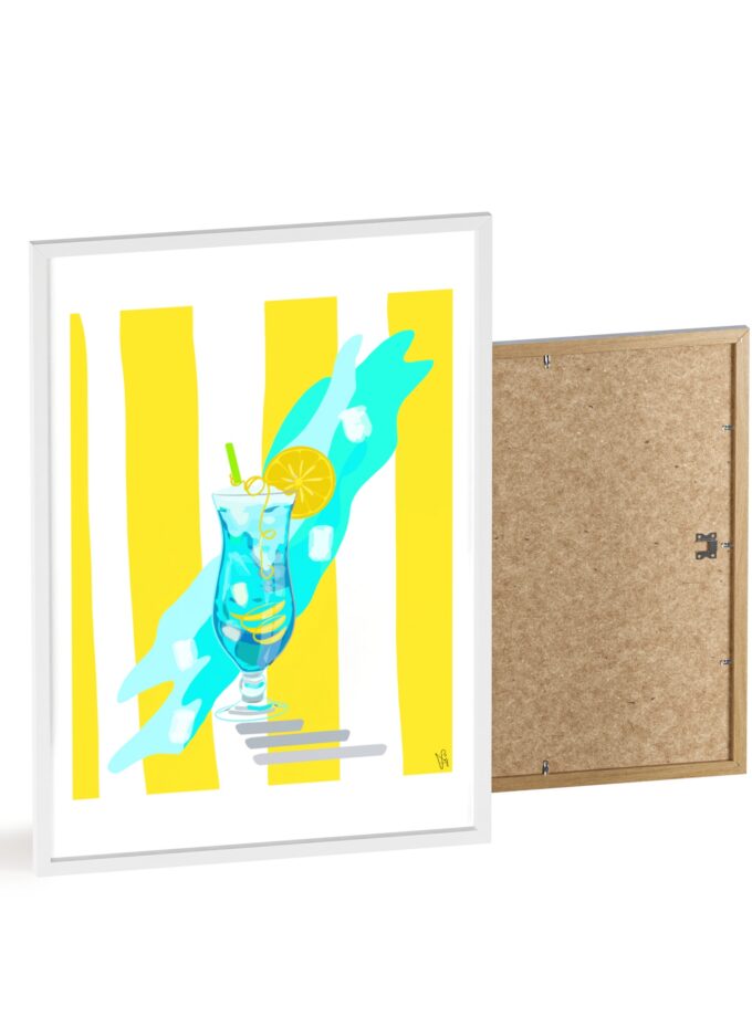 Blue Lagoon Poster, Framed