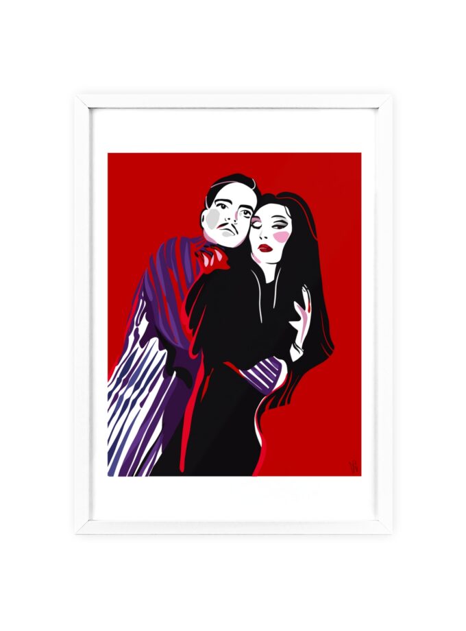 90' Bloody Halloween Poster, Framed