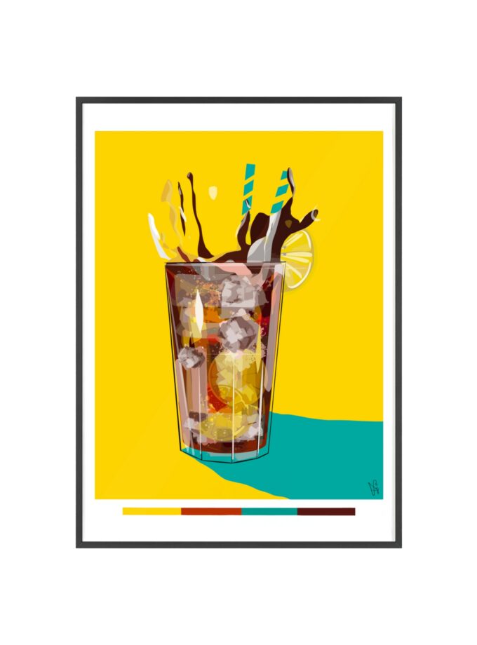 Splash Poster, Framed