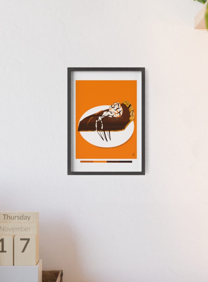 Chocolate Pie Poster, Framed