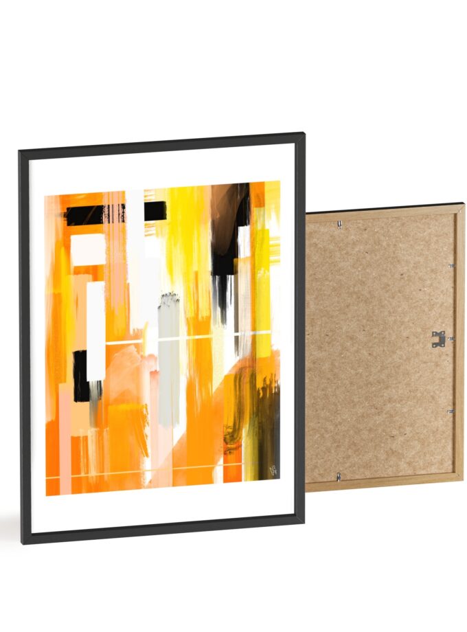 Liquid Gold Poster, Framed