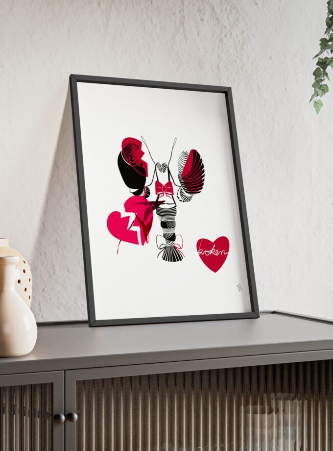 Heartbroken Poster, Framed