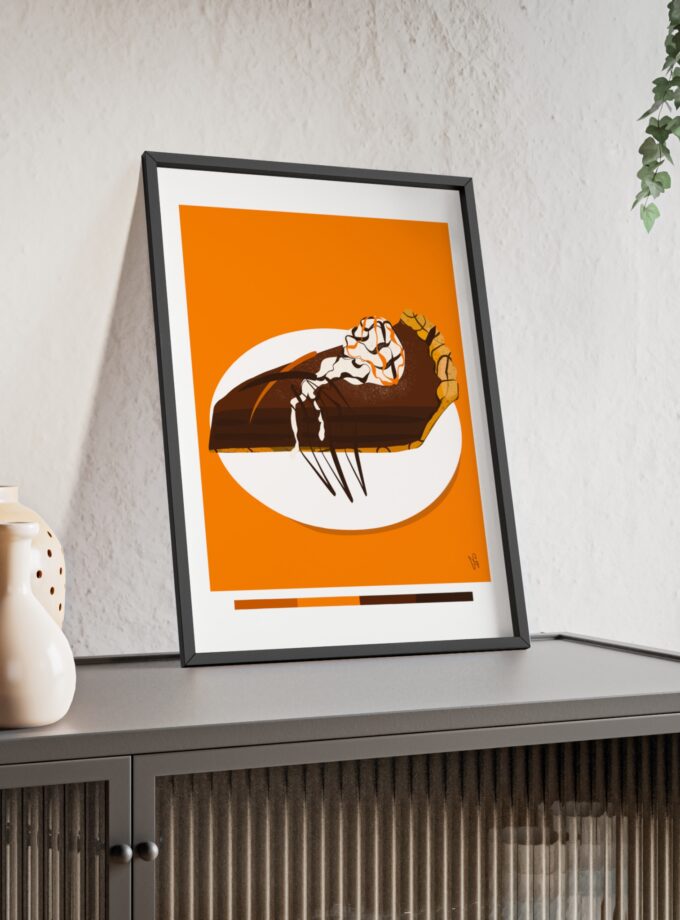 Chocolate Pie Poster, Framed