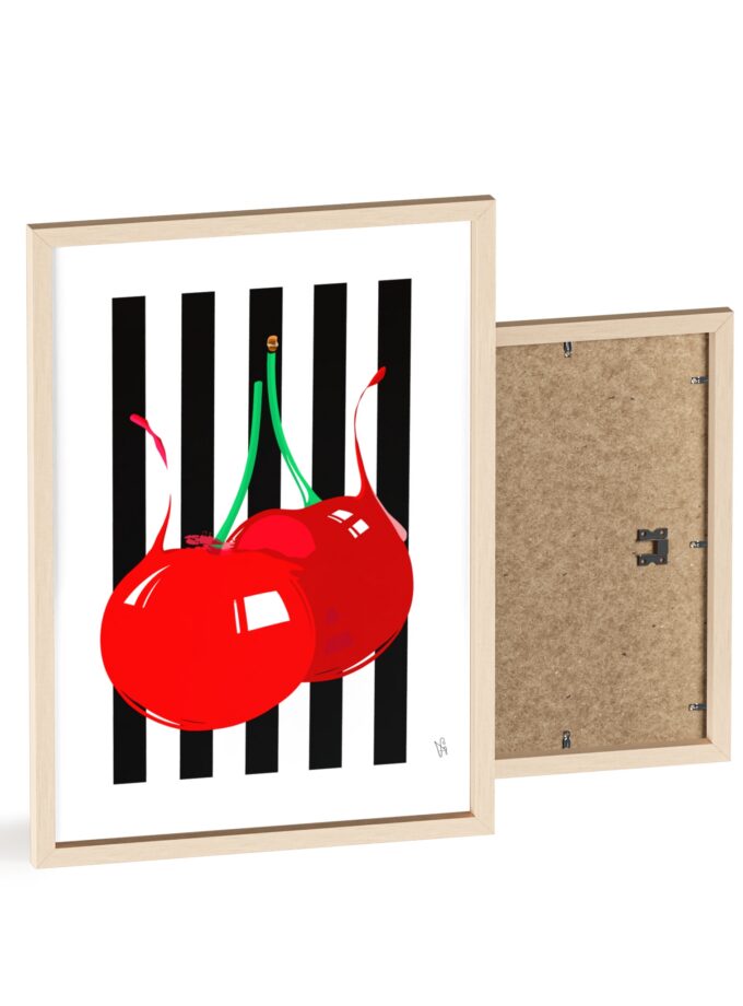 Cherries Poster, Framed