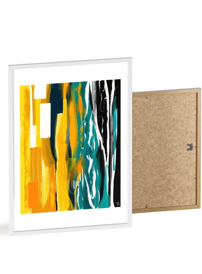 Midnight Swim Poster, Framed