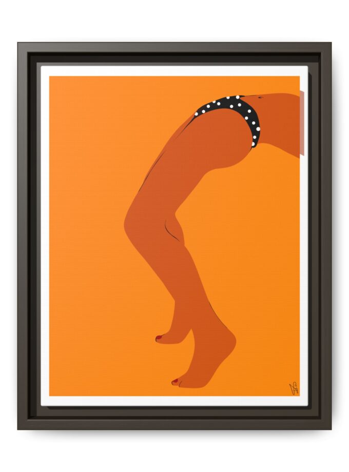 Sun Bath Canvas, Framed