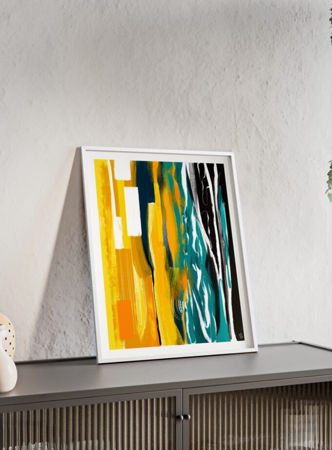 Midnight Swim Poster, Framed