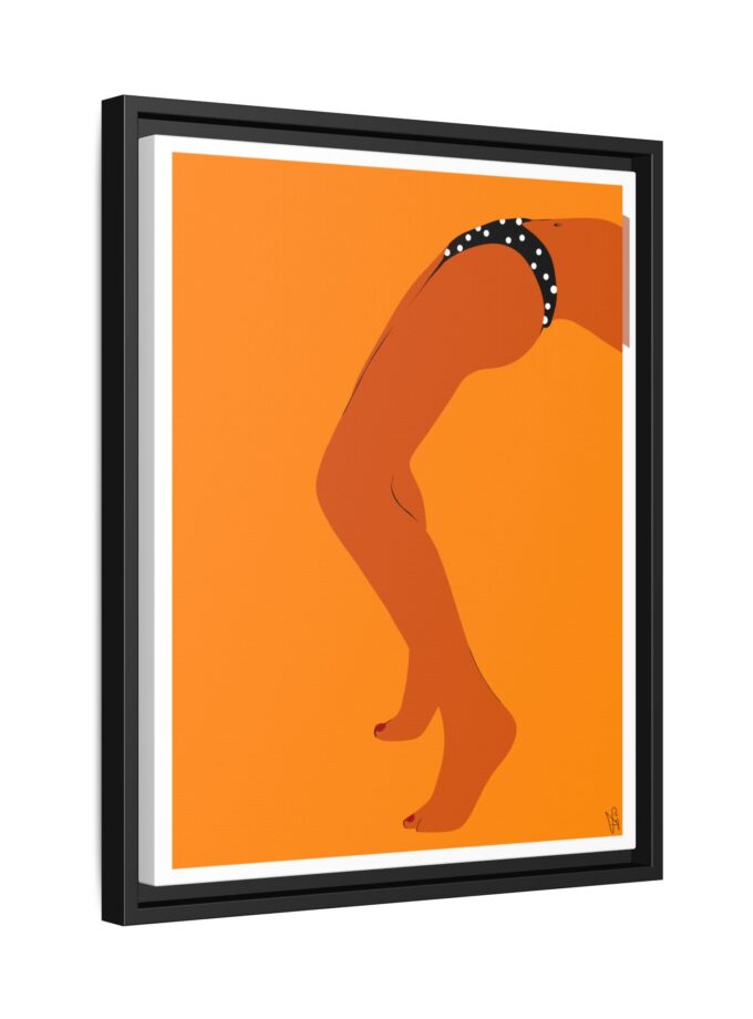 Sun Bath Canvas, Framed