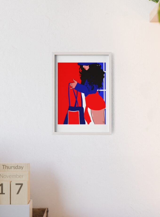 Beach Day Poster, Framed