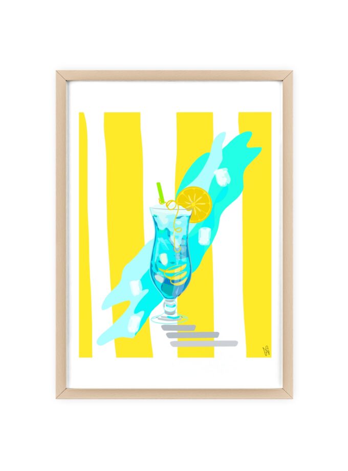 Blue Lagoon Poster, Framed