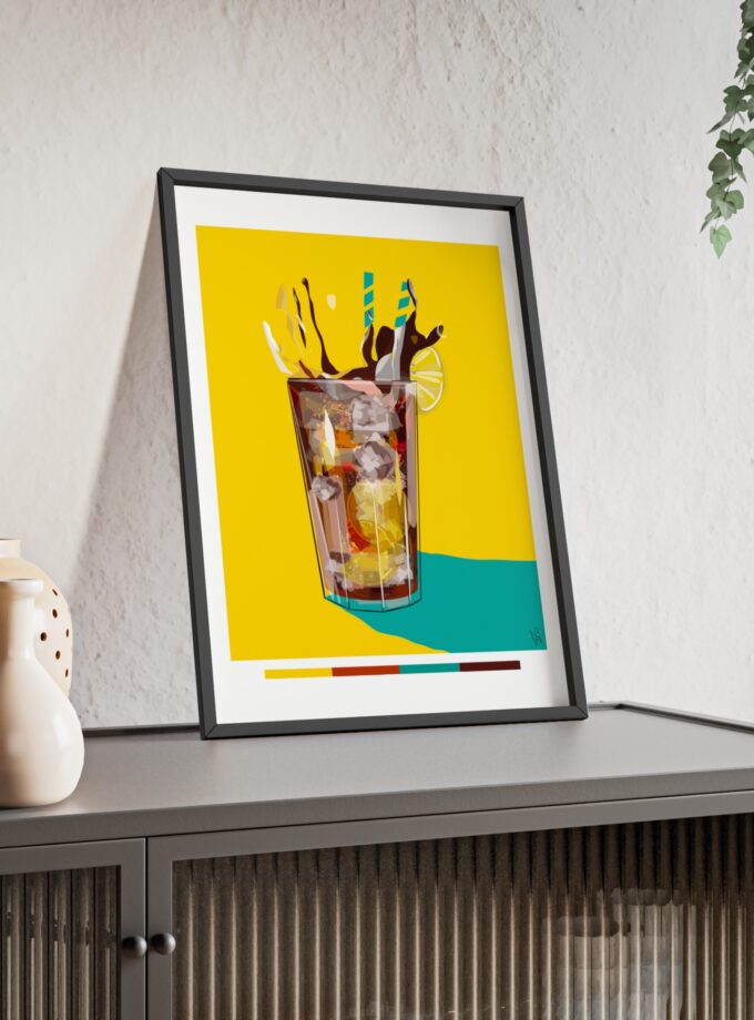 Splash Poster, Framed