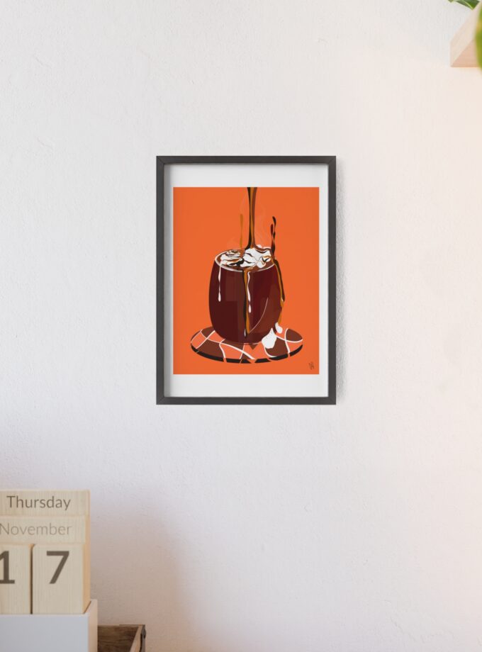 Hot Chocolate Poster, Framed