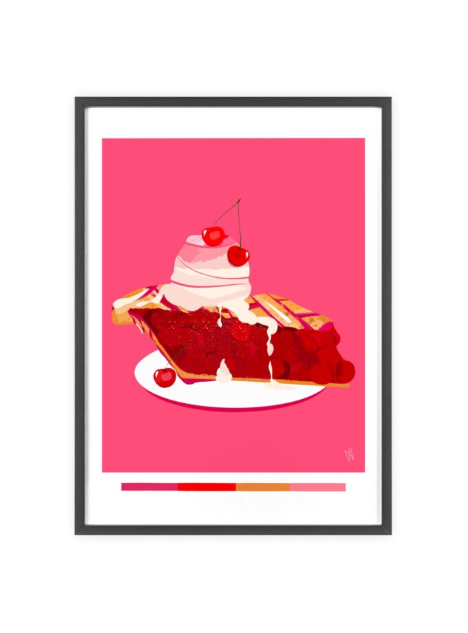 Cherry Pie Poster, Framed