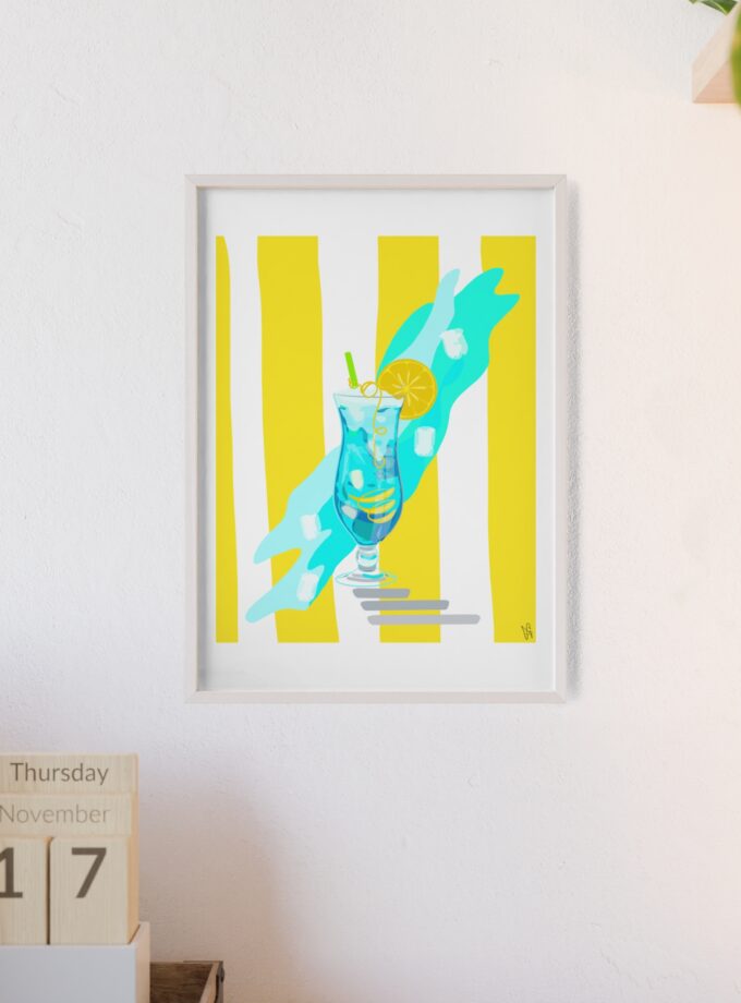 Blue Lagoon Poster, Framed