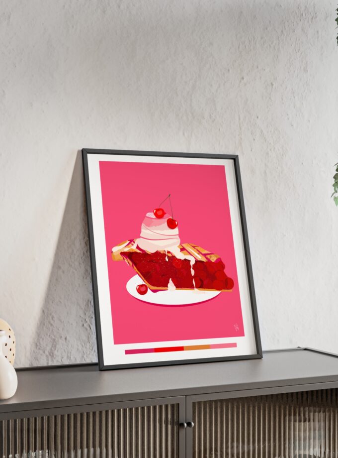 Cherry Pie Poster, Framed
