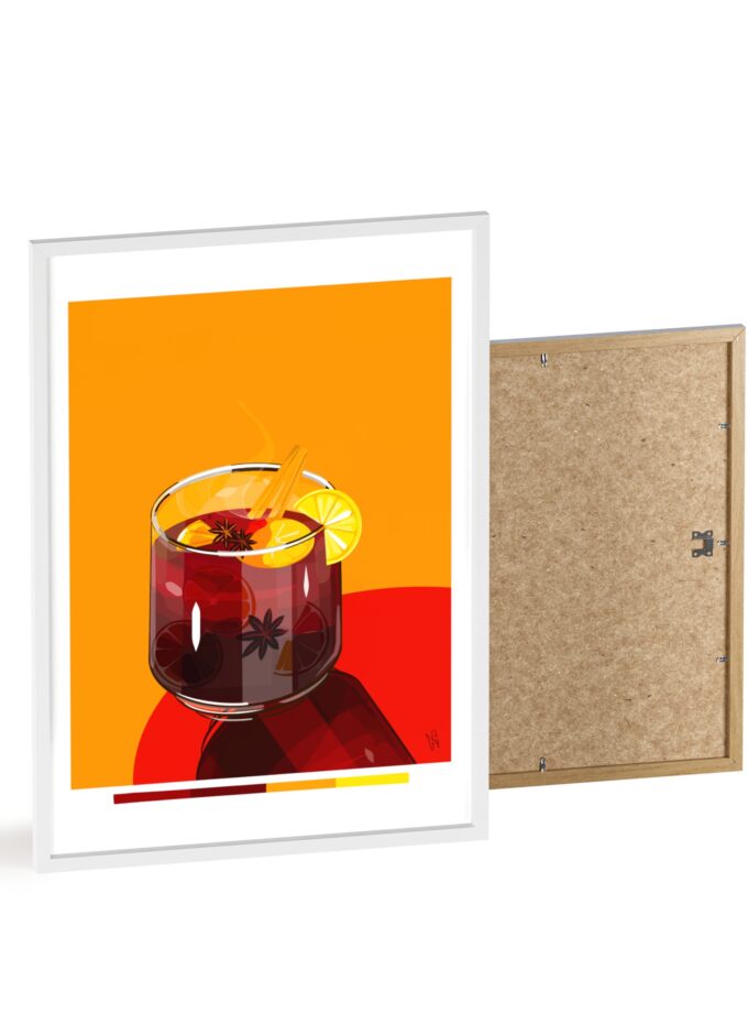 Mulled Wine Poster, Framed