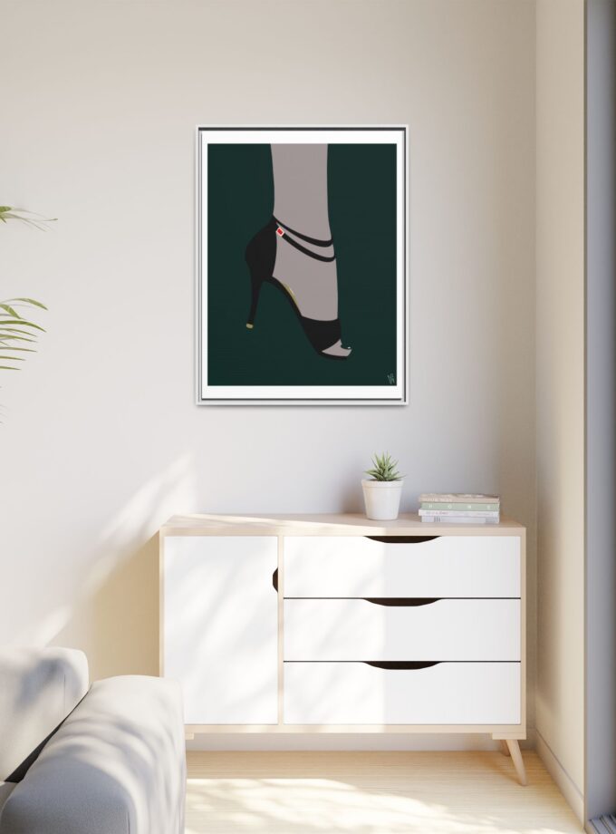 Emerald Canvas, Framed
