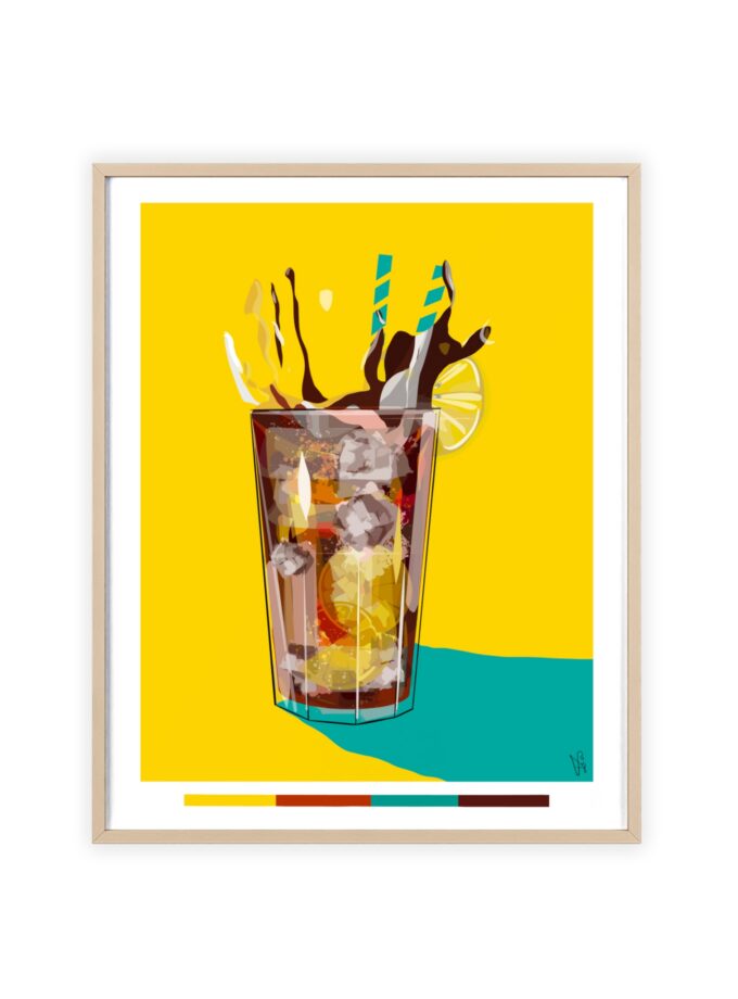 Splash Poster, Framed