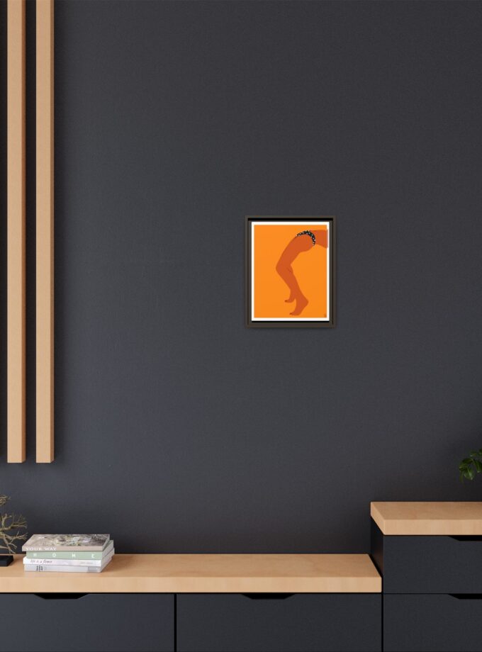 Sun Bath Canvas, Framed