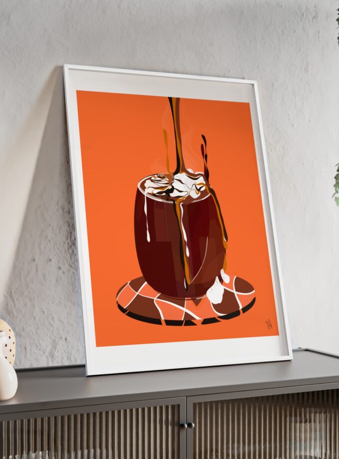 Hot Chocolate Poster, Framed