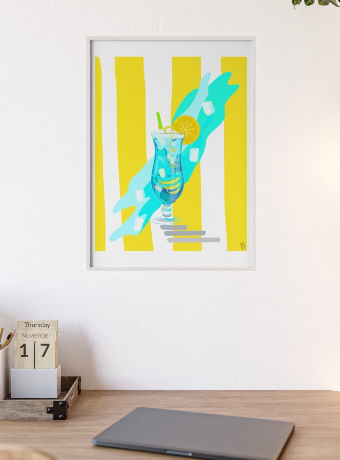 Blue Lagoon Poster, Framed