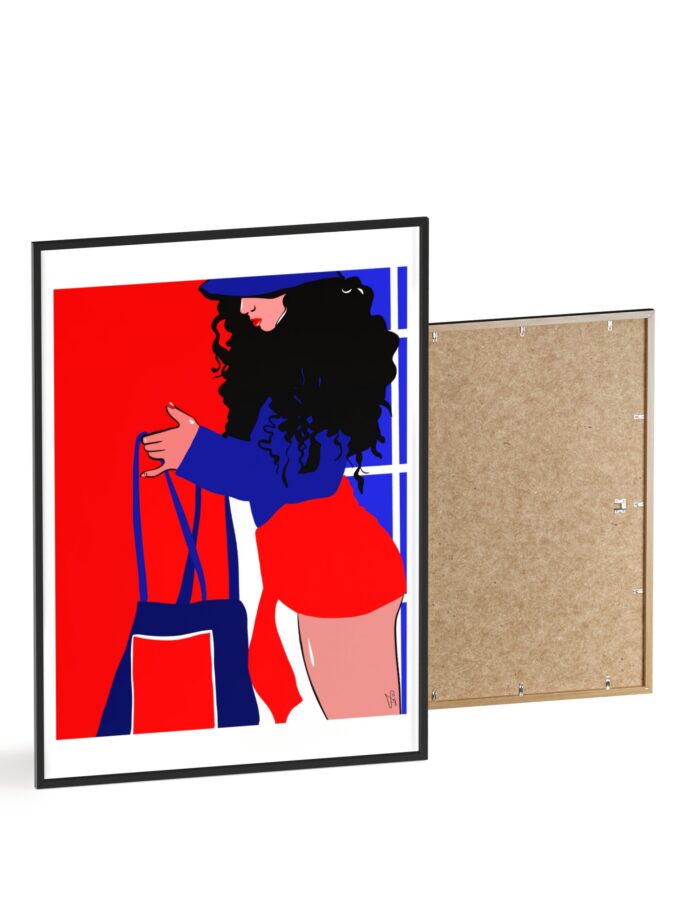 Beach Day Poster, Framed